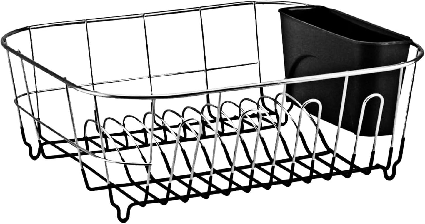 Neat-O Deluxe Chrome-Plated Steel Small Dish Drainers (Black)