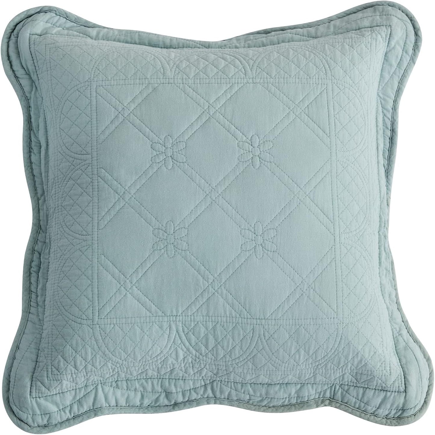 CHIXIN Oversized Cotton Bedspread King Size - Real Stitching - Luxury Quilted Bedding Cover for All Season, Reversible, Ultra Soft, Lightweight, 3 Piece, Pure White