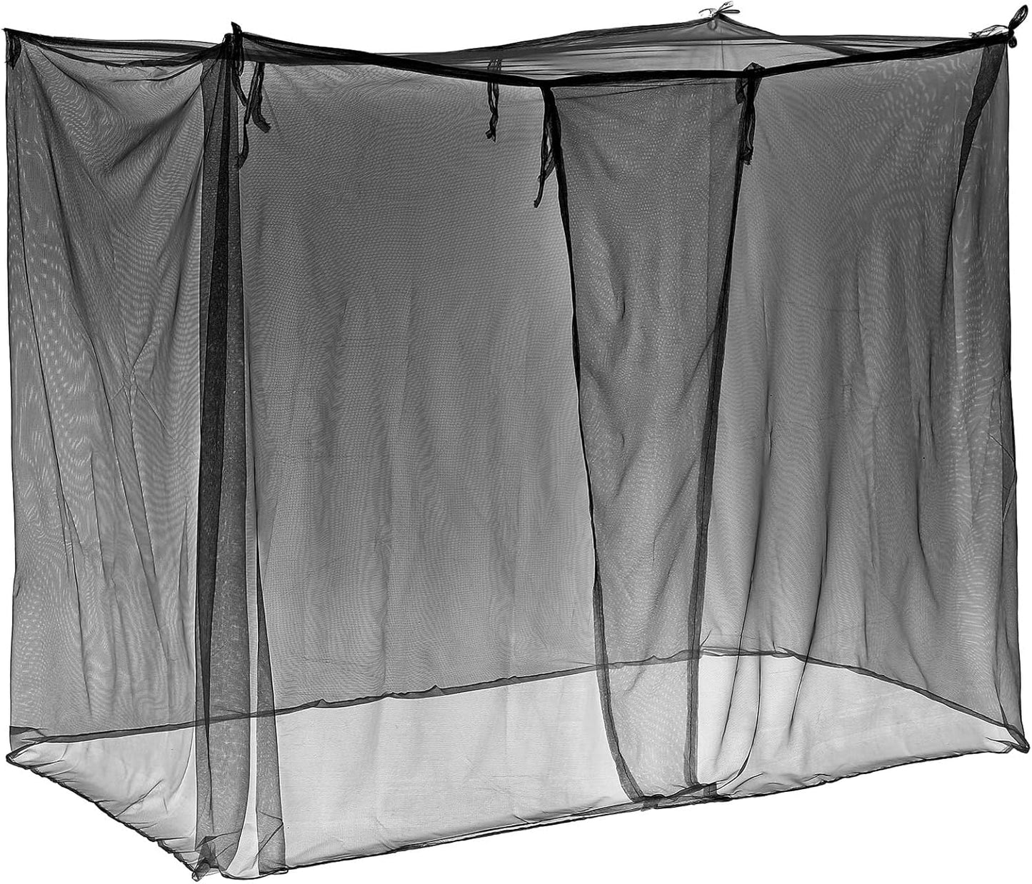 4 Corners Mosquito Net for Mosquiteros para Camas Bed Canopies Netting Bed Drapes Rectangular Mosquito Mesh for Camping Home Outdoor Travel(White,L75 X W79 X H67 Inch,Opening)